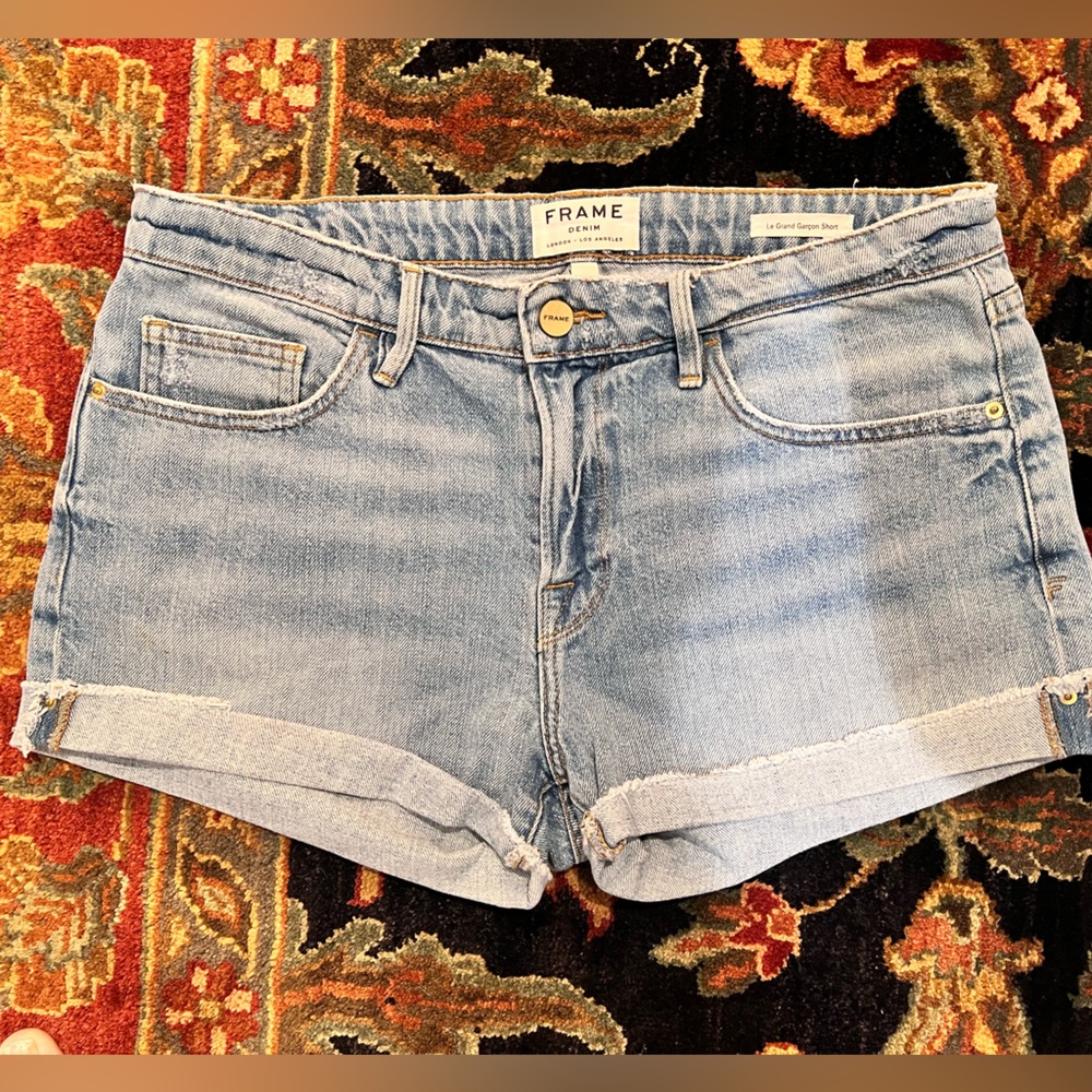 Frame Le Grand Garçon short denim cutoffs 27